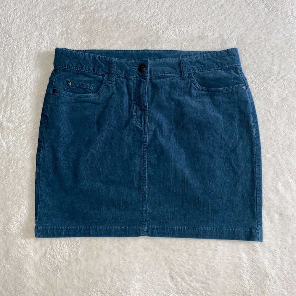 blue motion corduroy skirt